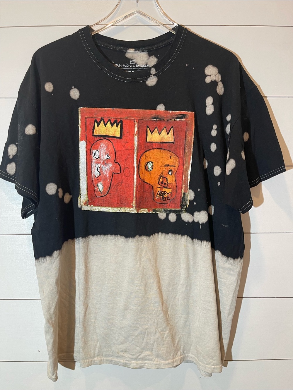 Urban Outfitters Jean-Michel Basquiat Black & Cream Graphic Tee Adult XL